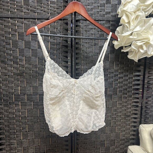 Vintage Light Pink lace Camisole Size Large - Picture 1 of 5